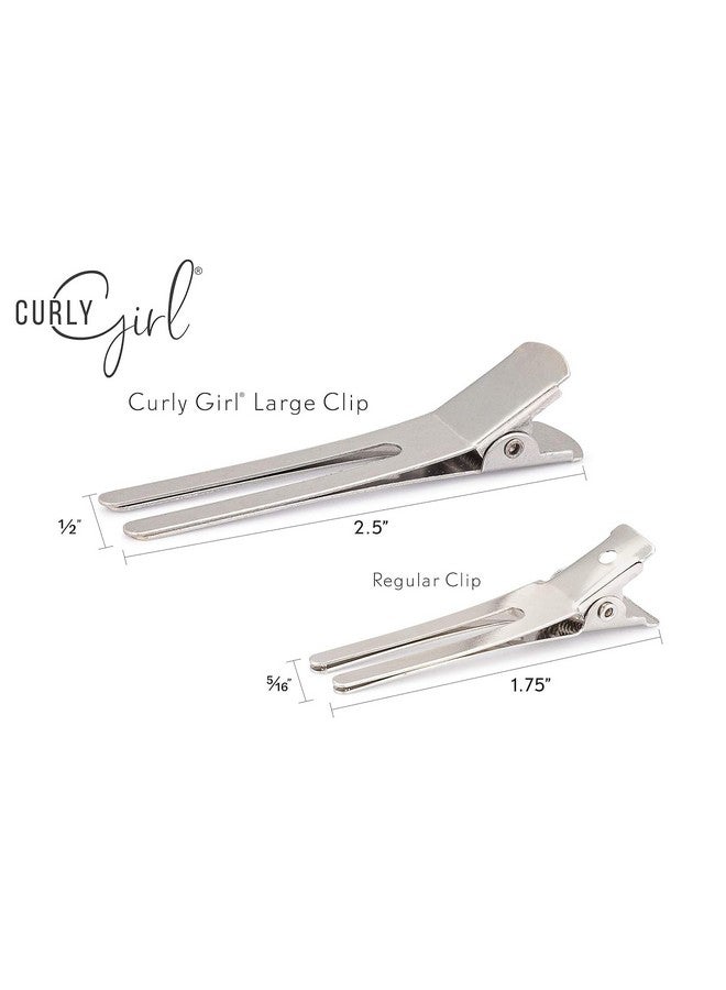 كيرلي جيرل جديد! مشابك تجعيد جذر كبيرة من Curly Girl، مشابك تمساح مقاومة للصدأ، معتمدة من صالونات التجميل أو الاستخدام المنزلي، 25 مشبكًا (غير للبيع بالتجزئة) - Image 2