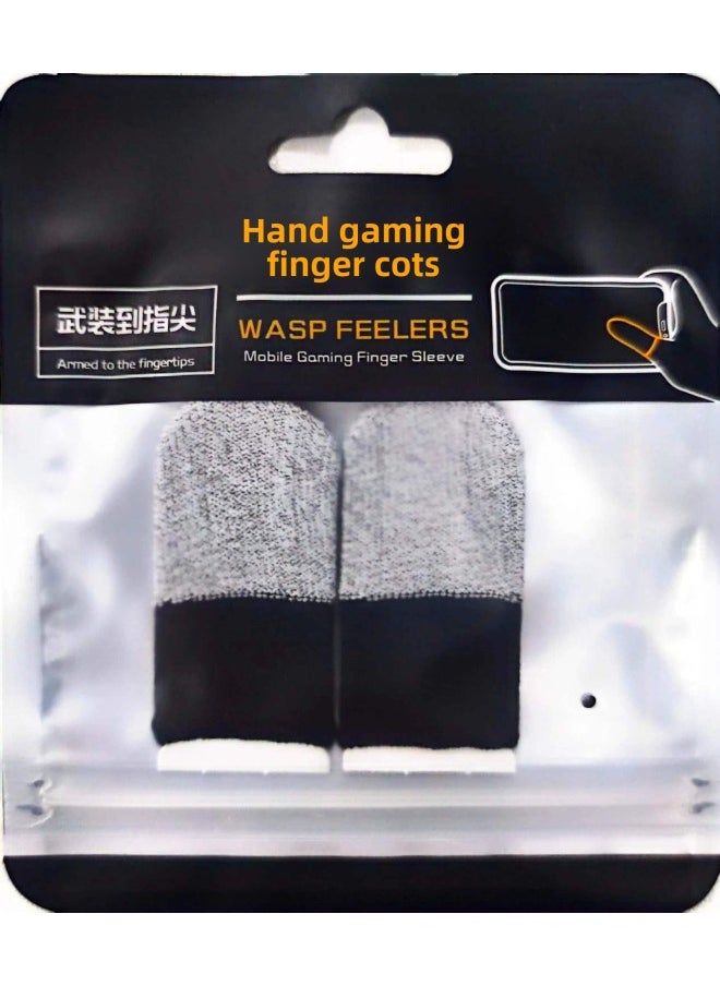 Generic Snow Game Finger Coat E-Sports Fashion Cool Ultra-thin Breathable Double Color Finger Coat Chicken Finger Coat Artifact-Product Color:Silver White Black Double Spell  - Image 1