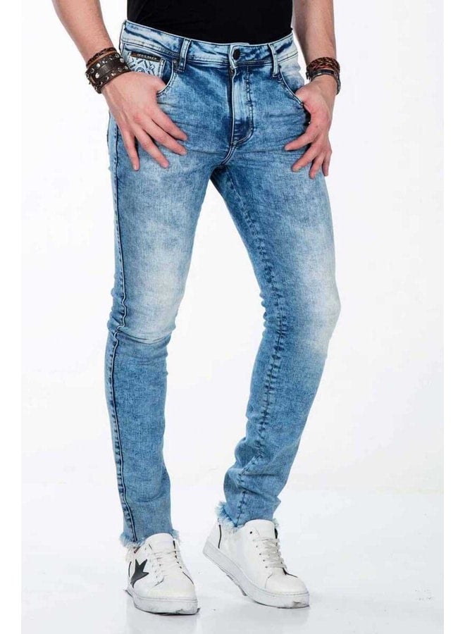Cipo & Baxx Cd445 Distressed Denim Slim Fit Jeans. - Image 2