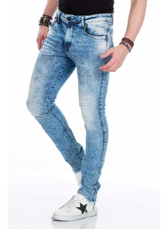 Cipo & Baxx Cd445 Distressed Denim Slim Fit Jeans. - Image 3