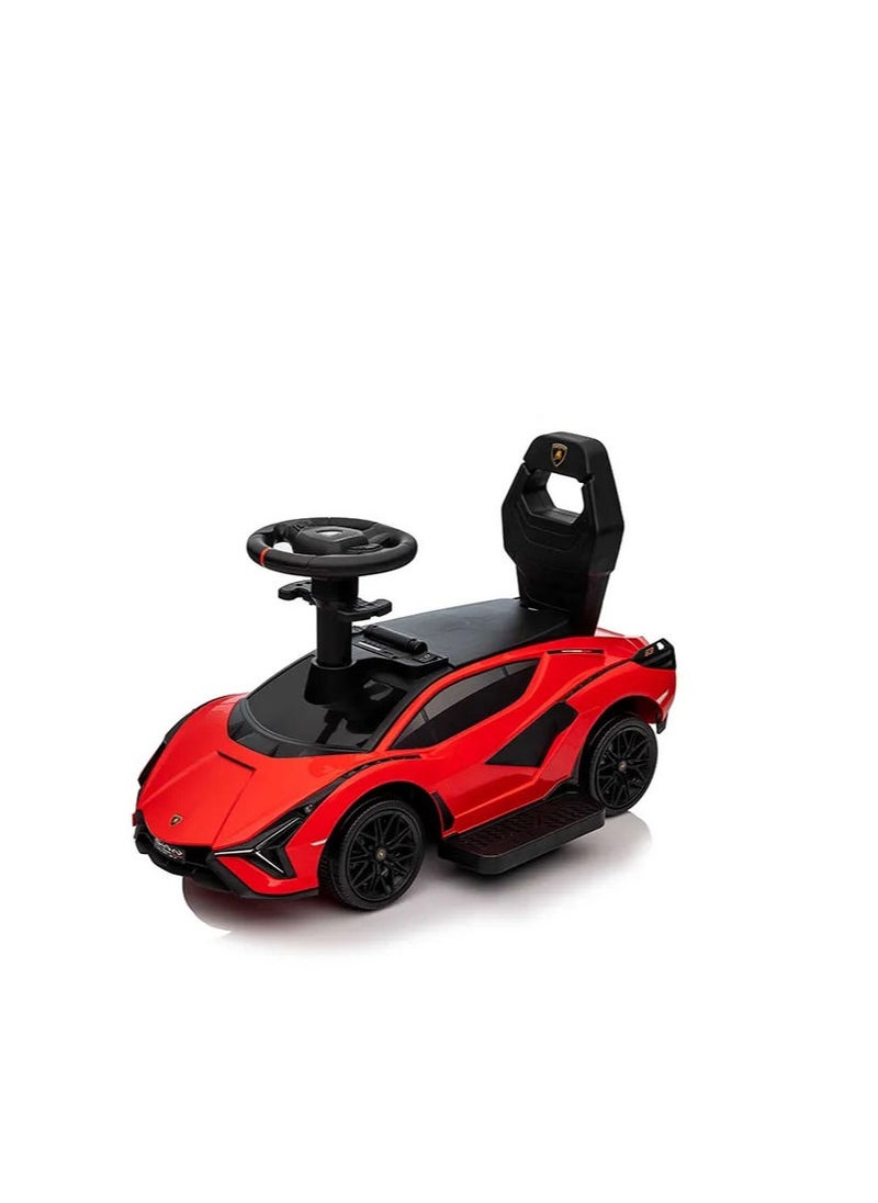 FACTUAL TOYS Lamborghni Sian FKP 37 Pusher car - Red  - Image 3