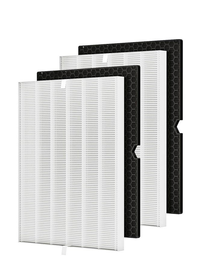 Future Way 2-Set 5500-2 Air Purifier Replacement Filter for Winix 5500-2, H13 True HEPA Filter & Activated Carbon Filter Kit, Replace 116130 Filter H - Image 1
