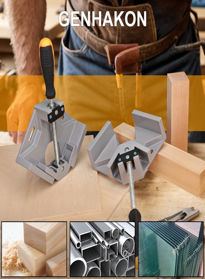 GENHAKON 4 PCS Corner Clamps for Woodworking, Premium 90 Degree Right Angle Clamps, Adjustable Swing Jaw Aluminum Frame Clamps for Precise and Easy Fixing - Image 5