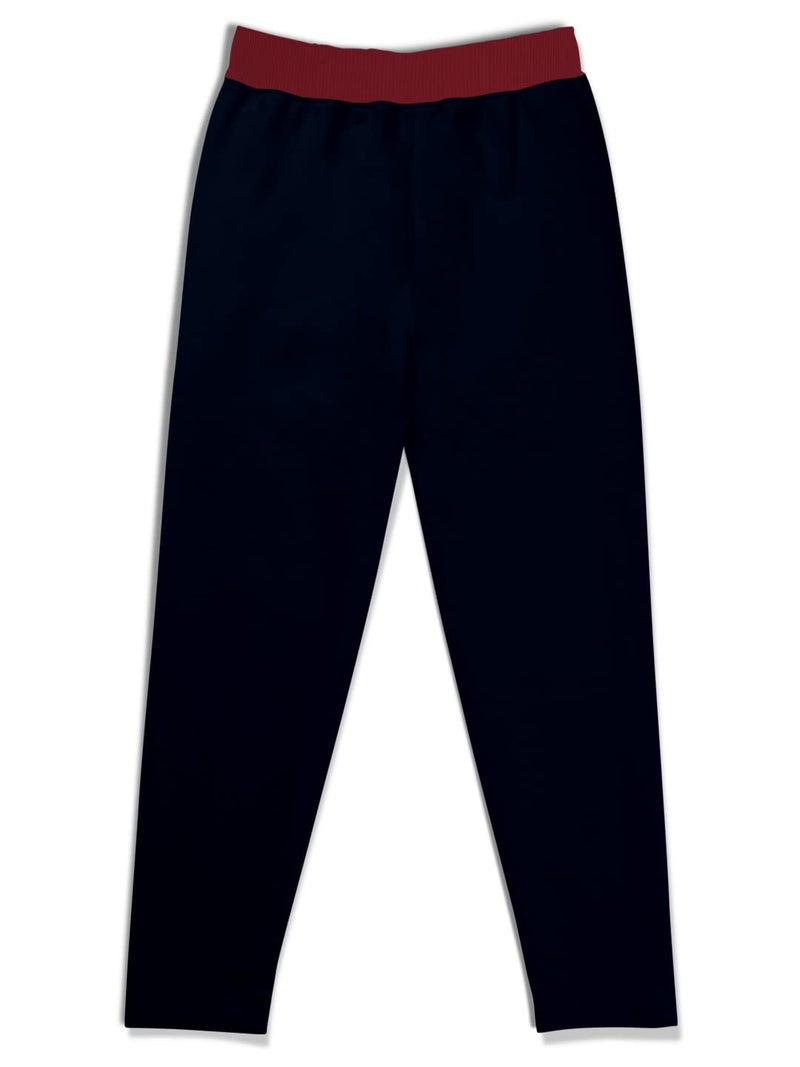 HELLCAT Boys Regular Fit Blended Cotton Mid Rise Stylish Track Pants - Pack Of 3-Maroon_34(13-14Y) - Image 3
