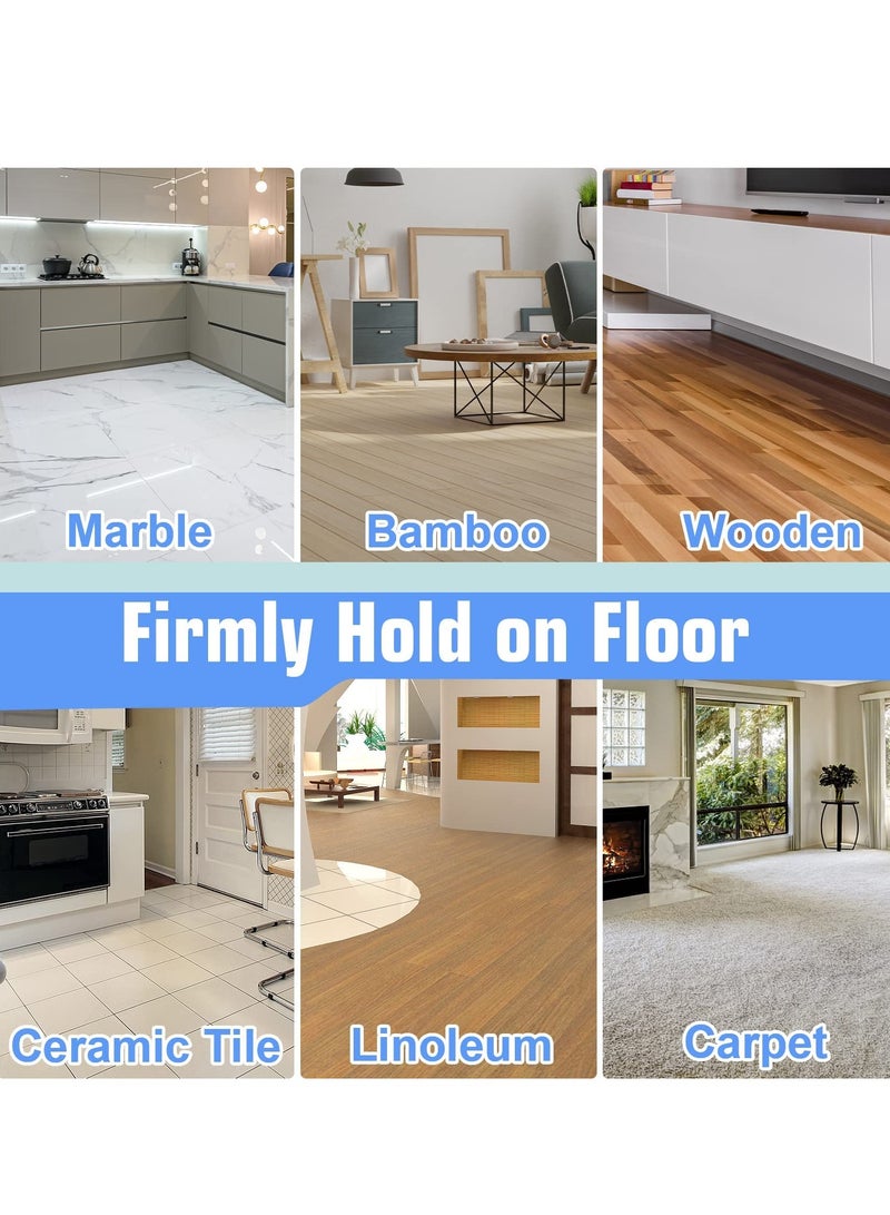 Barakah أقماع توقف الأبواب، عبوة 2 من سدادات الأبواب المطاطية مع حوامل، قابلة للتكديس ومقاومة للانزلاق للأرضيات من البلاط والسجاد والخشب والأرضيات اللامينية والأسطح الأرضية الأخرى - Image 5