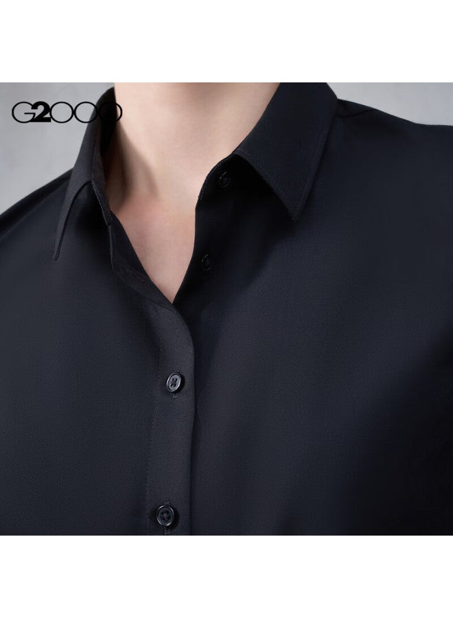 G2000 Women's Autumn Winter Commuter Long Sleeve Shirt With Tie Delivery/cotton Blend/mall Same Style - Image 3