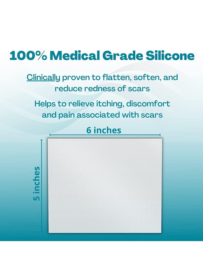 NewGel+ Silicone Gel Sheeting for Scar Management - Clear 5 x 6 Inch 1 Piece - Image 3