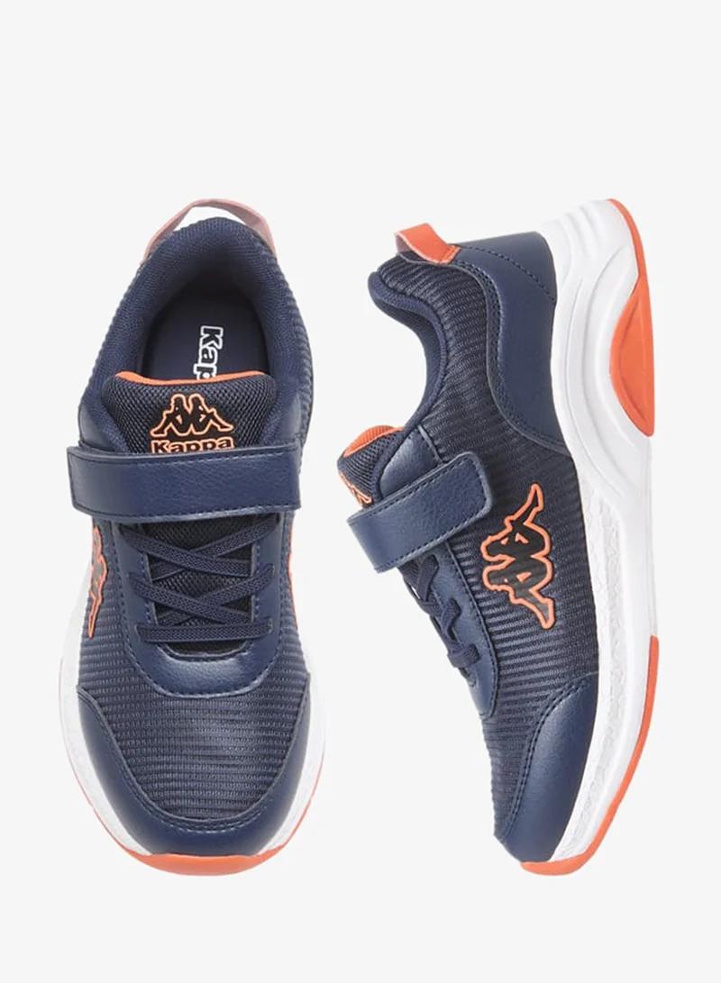 Kappa Boys' Logo Print Sports Shoes With Hook And Loop Closure