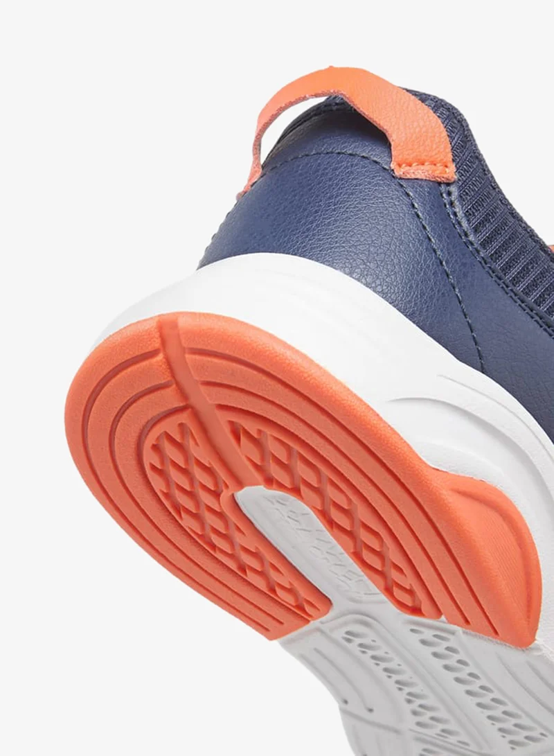 Kappa Boys' Logo Print Sports Shoes With Hook And Loop Closure