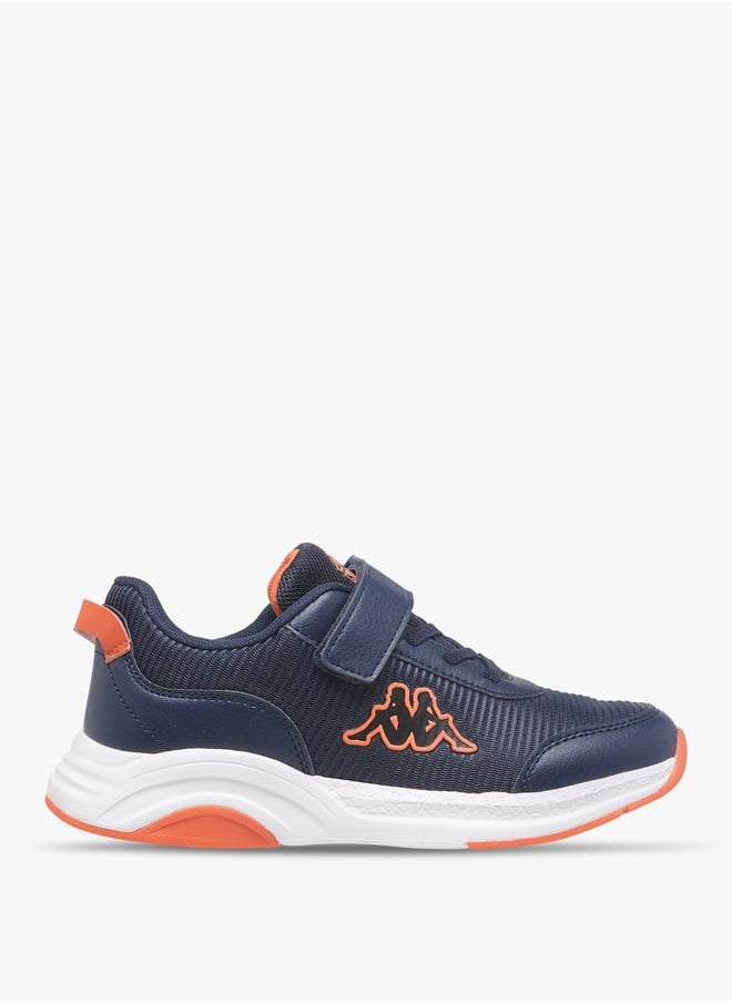 Boys' Logo Print Sports Shoes With Hook And Loop Closure