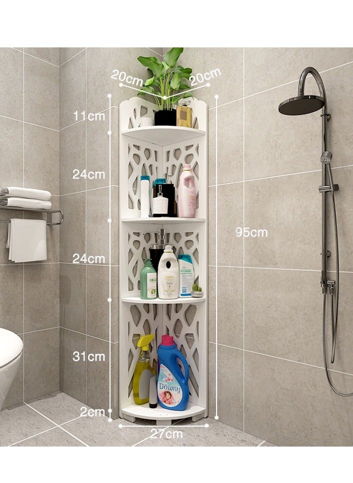 FFD Bathroom Corner Stand Shower Caddy - Space-Saving Sink Organizer, Bathroom Shelving Unit, and Storage Organizer - Versatile Corner Bathroom Stand Display Rack - Image 2