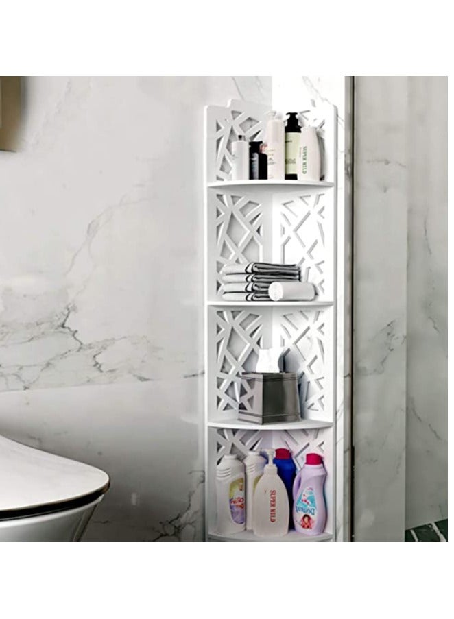 FFD Bathroom Corner Stand Shower Caddy - Space-Saving Sink Organizer, Bathroom Shelving Unit, and Storage Organizer - Versatile Corner Bathroom Stand Display Rack - Image 3