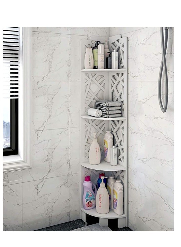 FFD Bathroom Corner Stand Shower Caddy - Space-Saving Sink Organizer, Bathroom Shelving Unit, and Storage Organizer - Versatile Corner Bathroom Stand Display Rack - Image 4
