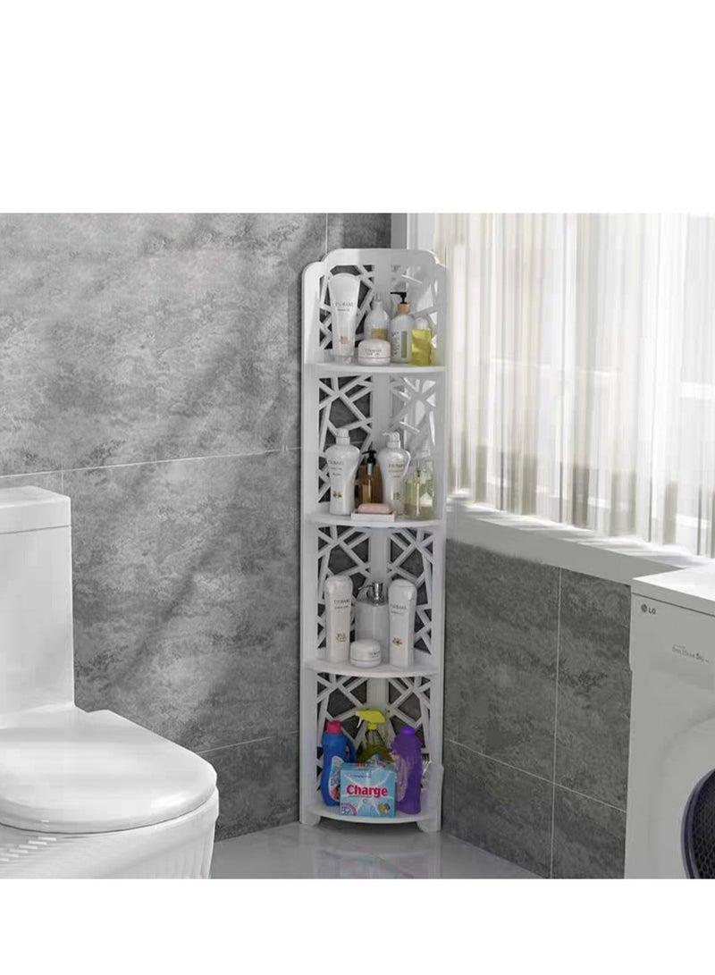 FFD Bathroom Corner Stand Shower Caddy - Space-Saving Sink Organizer, Bathroom Shelving Unit, and Storage Organizer - Versatile Corner Bathroom Stand Display Rack - Image 5