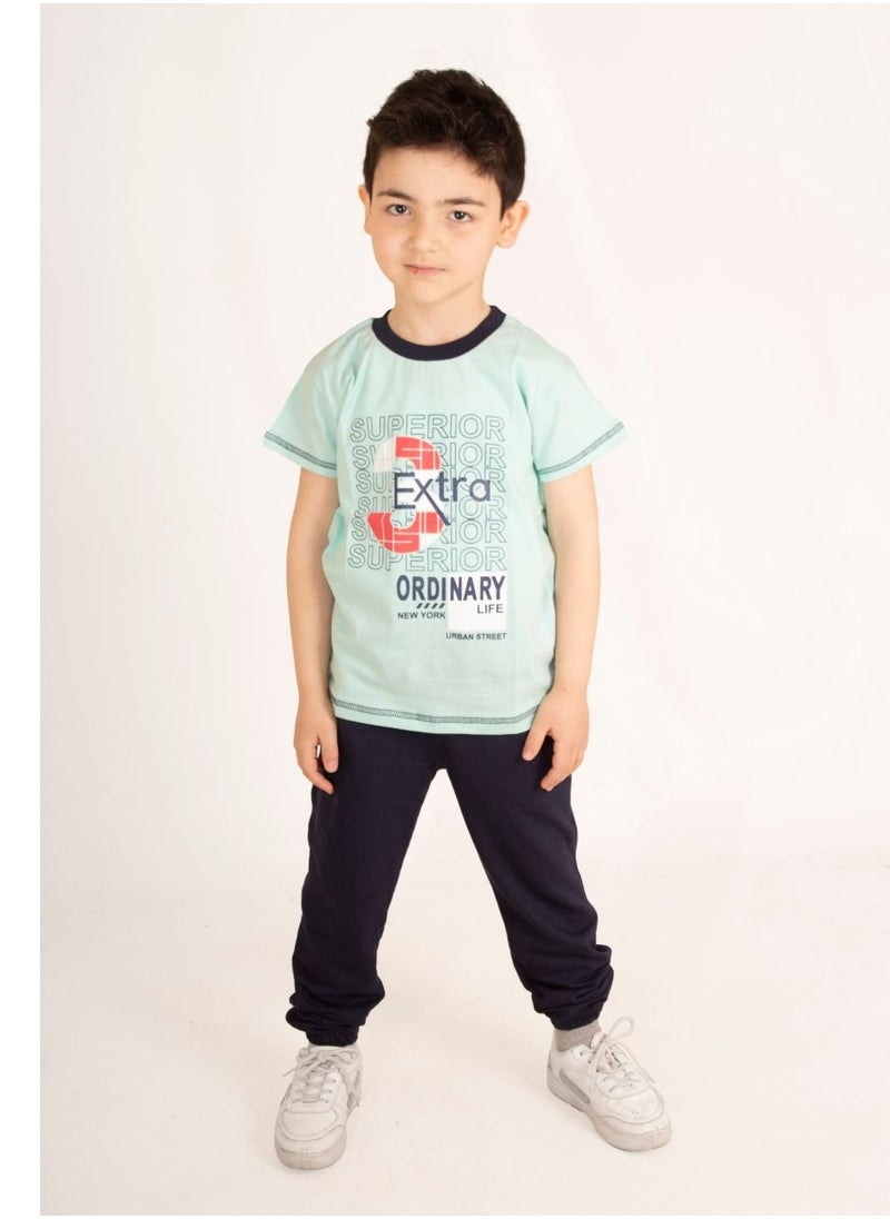 lecoo Cotton summer wear for children boys - for going out, clubbing and home - Summer Melton pants with pockets - comfortable pajamas  - Image 1