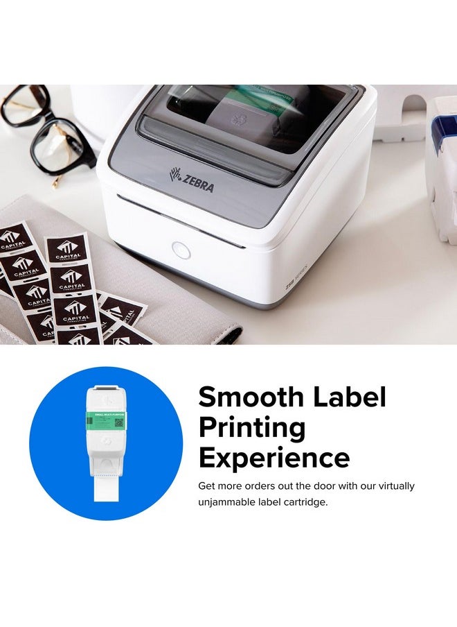 ZEBRA Zsb Series Labels - Potato Starch-Based Printer Label Paper - Recyclable Label Cartridge For Stickers - Versatile, Cloud-Based Adhesive Labels For Printer - Multipurpose, 1.25" X 1.25"  - Image 3