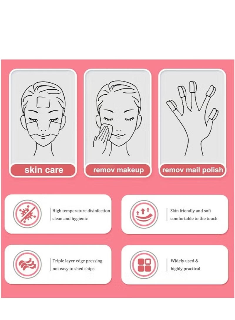 موريرو وسادات قطنية نقية ١٠٠٪، عبوة من قطعتين من وسادات مكياج قطنية عضوية معتمدة للوجه، مزيلة مكياج قطنية دائرية بسطح خرزي دقيق، وسادات وجه متعددة الاستخدامات للعناية بالجمال والعناية الشخصية، لون أبيض. - Image 5