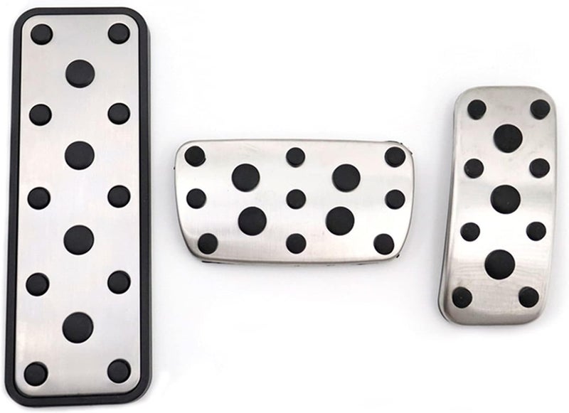 QASULER 3pcs Auto Foot Pedal Covers for Subaru - Image 1