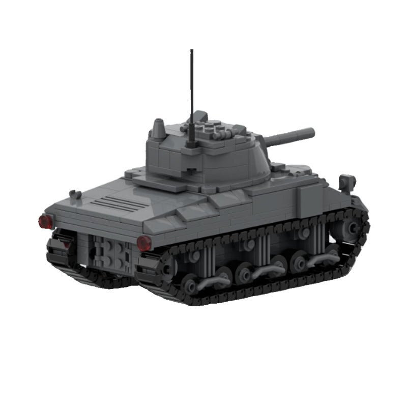 Compatible With Lego Moc-154436 World War Ii M4 Sherman Tank Model Assembling Educational Building Blocks Toys For Children - Image 4