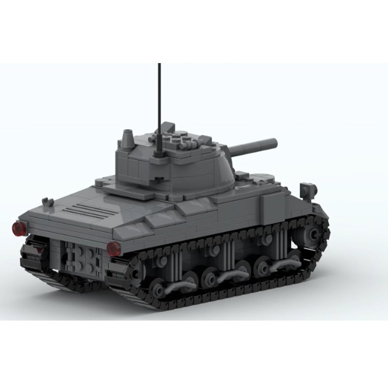 Compatible With Lego Moc-154436 World War Ii M4 Sherman Tank Model Assembling Educational Building Blocks Toys For Children - Image 2