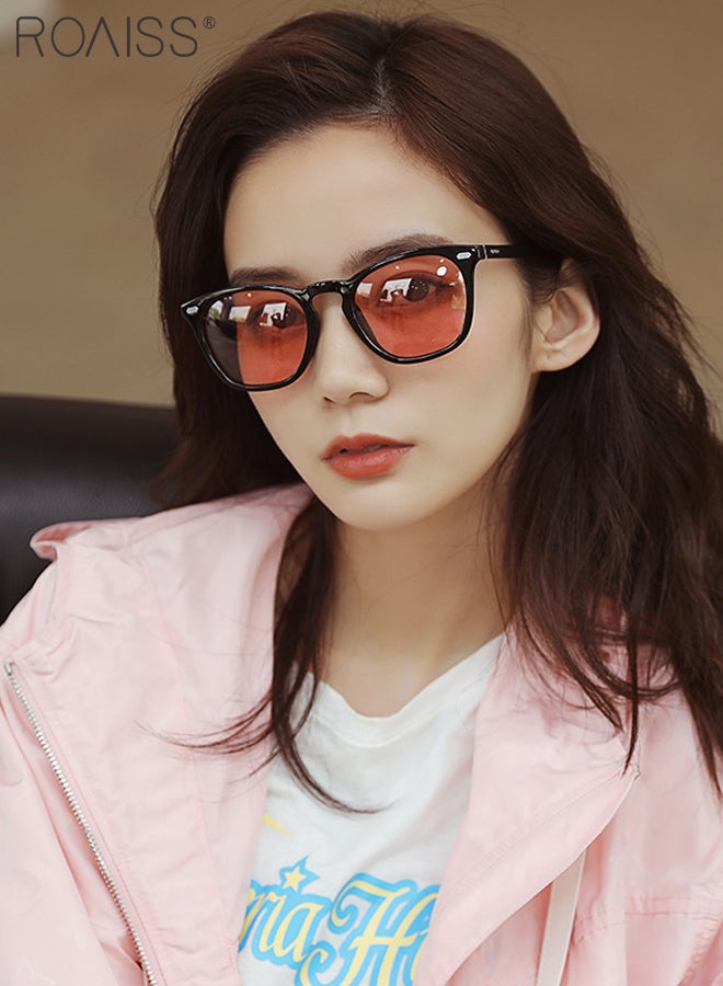 رويس نظارات شمسية مربعة مستقطبة للرجال والنساء، نظارات شمسية بحماية من الأشعة فوق البنفسجية 400 بإطار TR، نظارات فوتوكروميك للجنسين للقيادة وصيد الأسماك ولعب الجولف والسفر، مقاس 60 مم - Image 2