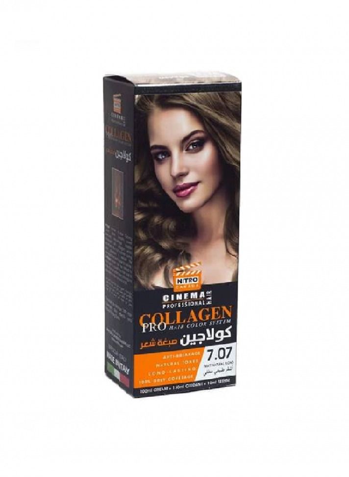نيترو كندا كولاجين صبغة شعر اشقر طبيعي مطفي 7.07
