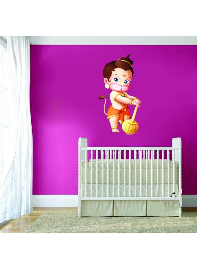 Sticker Studio PVC Vinyl Bal Hanuman 3D Self Adhesive Sticker for Hall Room Bedroom, Standard, Multicolor, Pack of 1 - Image 3
