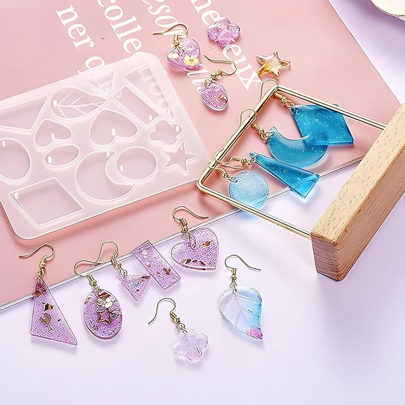 KRAFTMASTERSEpoxy Resin Jewellery Making Supplies Resin Kits and Molds Resin Dye Necklace Chains Resin Art Starter Kit for DIY Pendant Keychains Earring