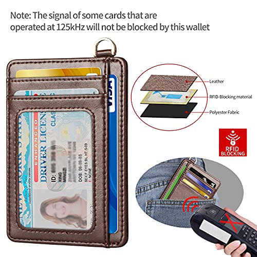 EcoVision Slim Minimalist Front Pocket Wallet, RFID Blocking Credit Card Holder Wallet with Detachable D-Shackle for Men Women - Image 4