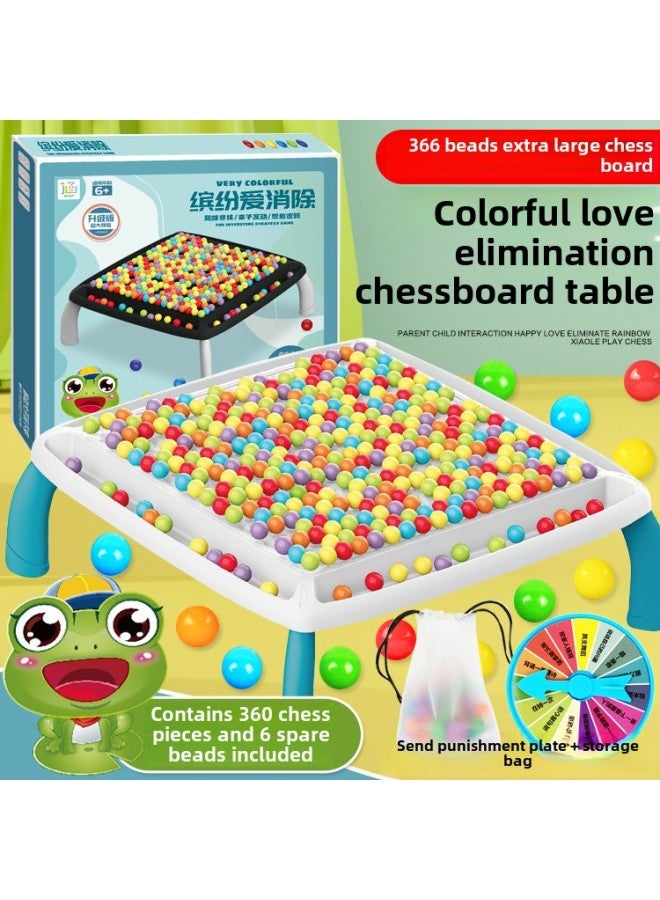 Rainbow Xiaoxiaole Parent-child Interactive Board Game Children's Contraption Concentration Logic Training Intelligence-benefiting Happy Toys-Color: 80 Beads-rainbow Xiaoxiaole (plastic Chassis) 222g  - Image 3