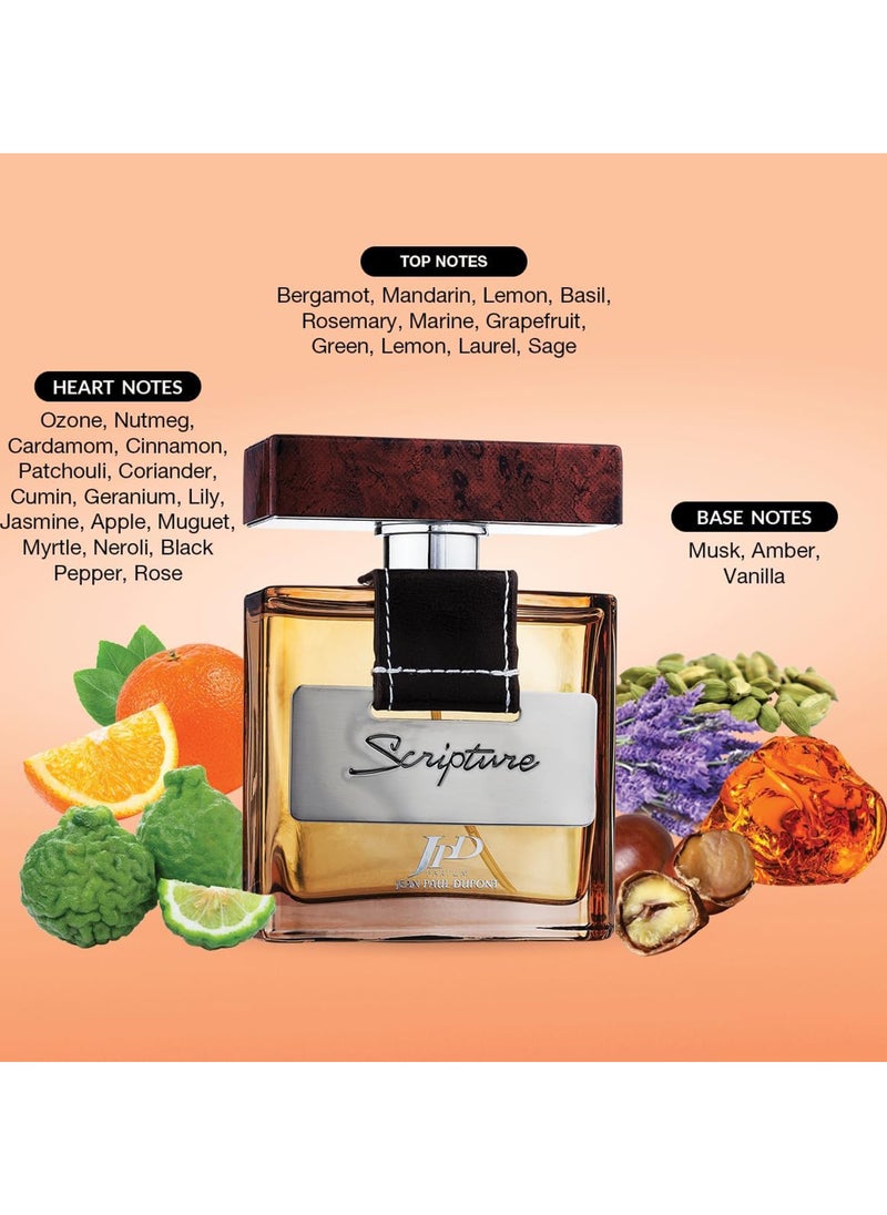 Jean Paul Dupont - JPD Scripture Eau de Toilette for Men – 100ml - Image 1