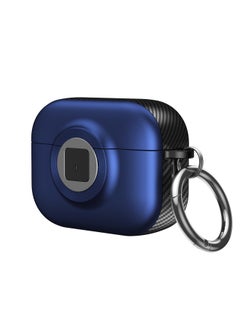 Airpodspro2 Earphone Set For Apple Headphone Lock Soft Shell Protective Shell 3 Generation Creative Earphone Case-Color:Dark Blue-Applicable Models:Airpods Pro