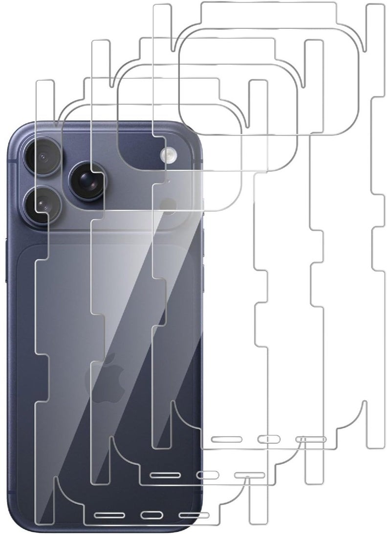 موز واقي خلفي من الهيدروجيل TPU لهاتف iPhone 17 Pro Max، عبوة من 3 قطع - فائق النحافة، شفافية عالية - Image 1