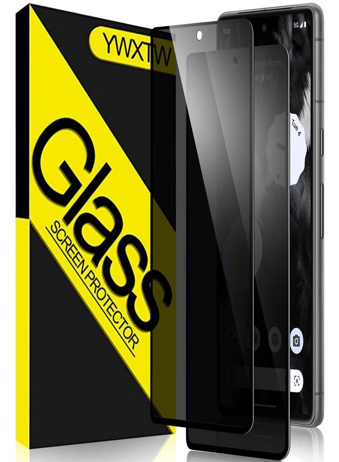 YWXTW [2 Pack] Privacy Screen Protector for Google Pixel 7,Tempered Glass Anti-Spy 9H Hardness Film for Google Pixel 7,HD Anti-Scratch Easy Install Bubble Free Case Friendly - Image 1