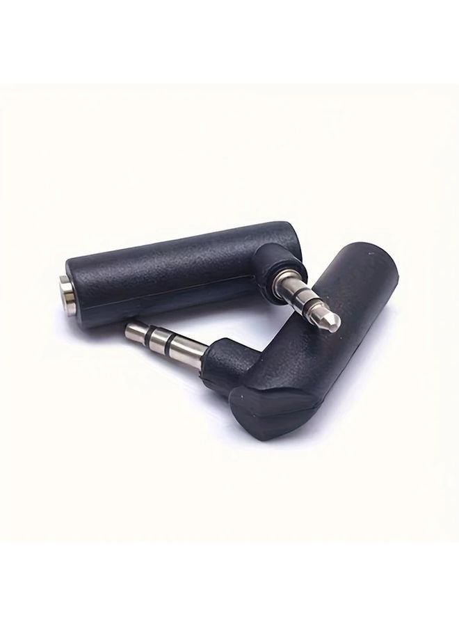 3 5mm Male To Female Stereo Audio Extension Adapter L Shaped Headphone Jack Converter - Image 5