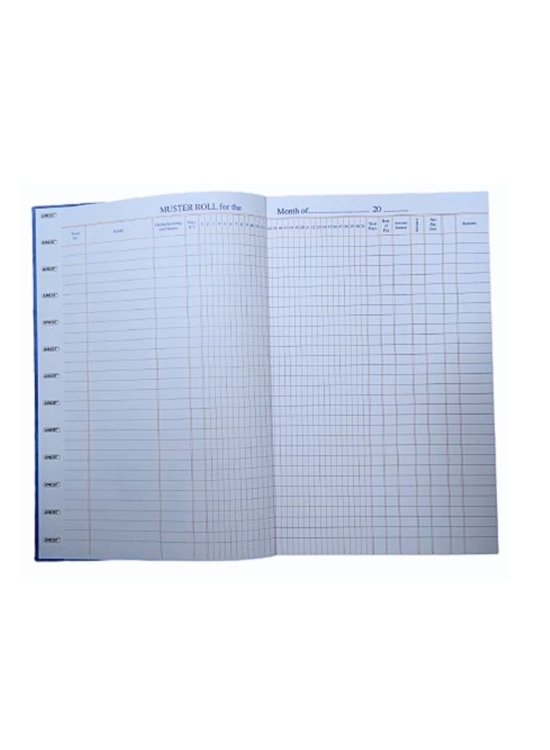 Amest MUSTER ROLL (ATTENDANCE REGISTER) WITH 96 PAGES - Image 2