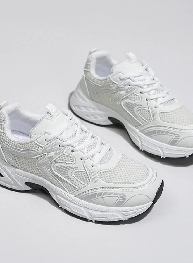 تايك تو حذاء جري برباط غلق وتفاصيل شبكية