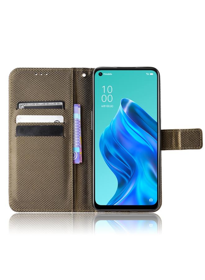 S-TOP Case For OPPO Reno5 A Diamond Texture Leather Phone Case - Image 4