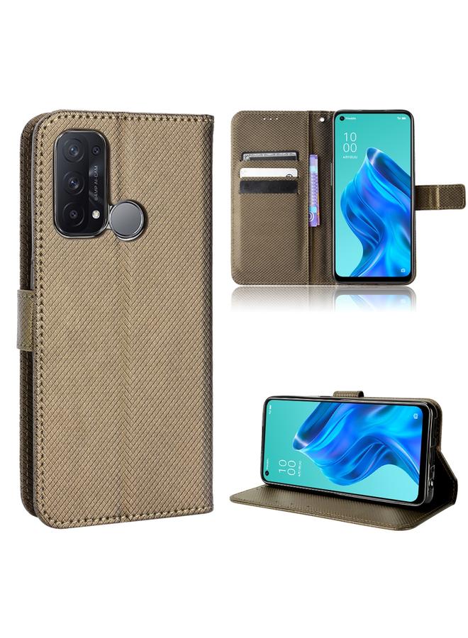 S-TOP Case For OPPO Reno5 A Diamond Texture Leather Phone Case - Image 1