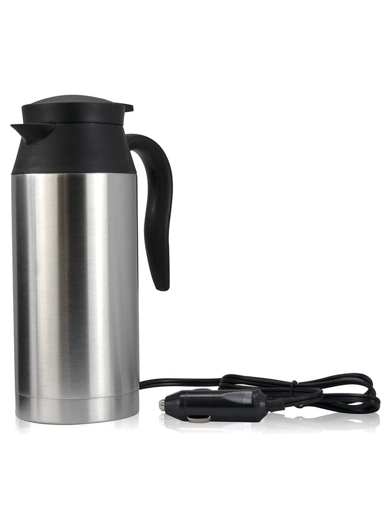 Car Kettle Boiler Heating Travel Cup Stainless Steel Mug Car Coffee Cups Warmer with DC 12V Charger - Image 1