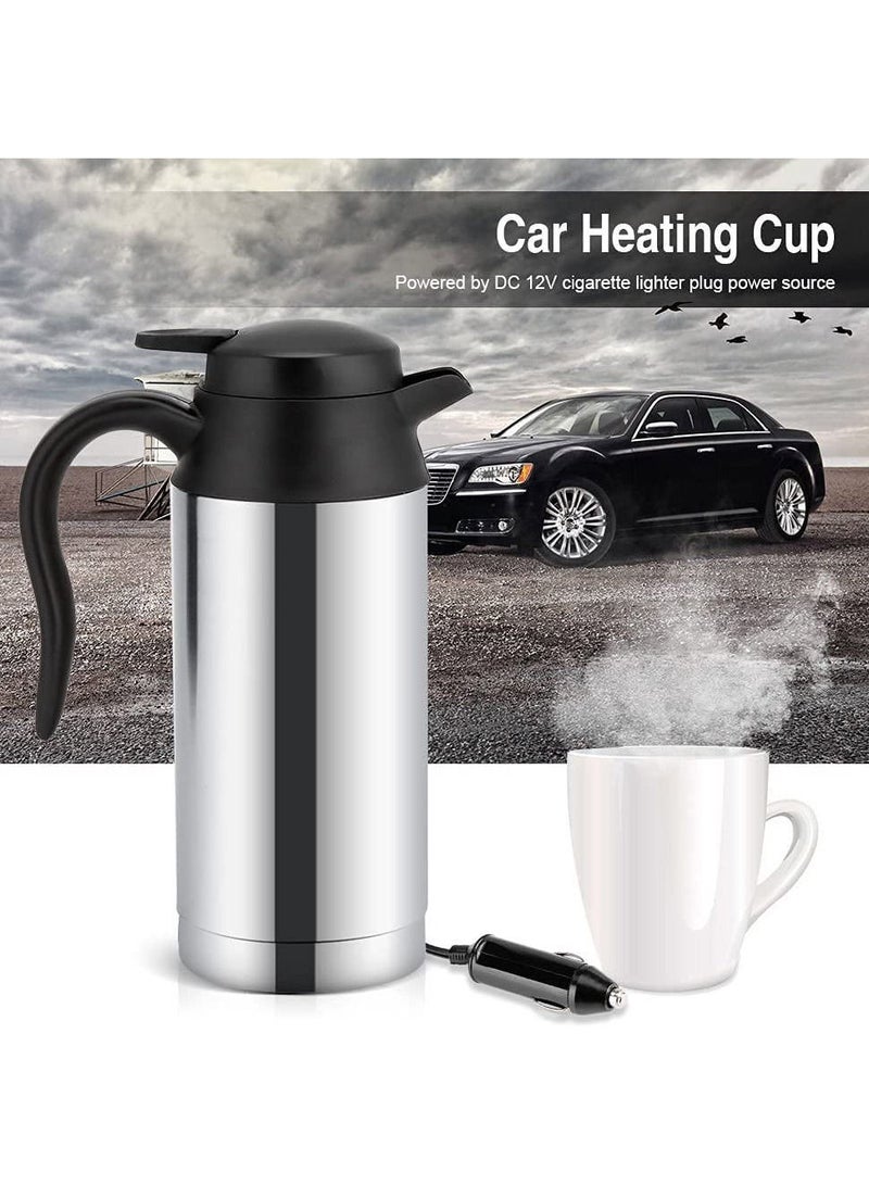 Car Kettle Boiler Heating Travel Cup Stainless Steel Mug Car Coffee Cups Warmer with DC 12V Charger - Image 5