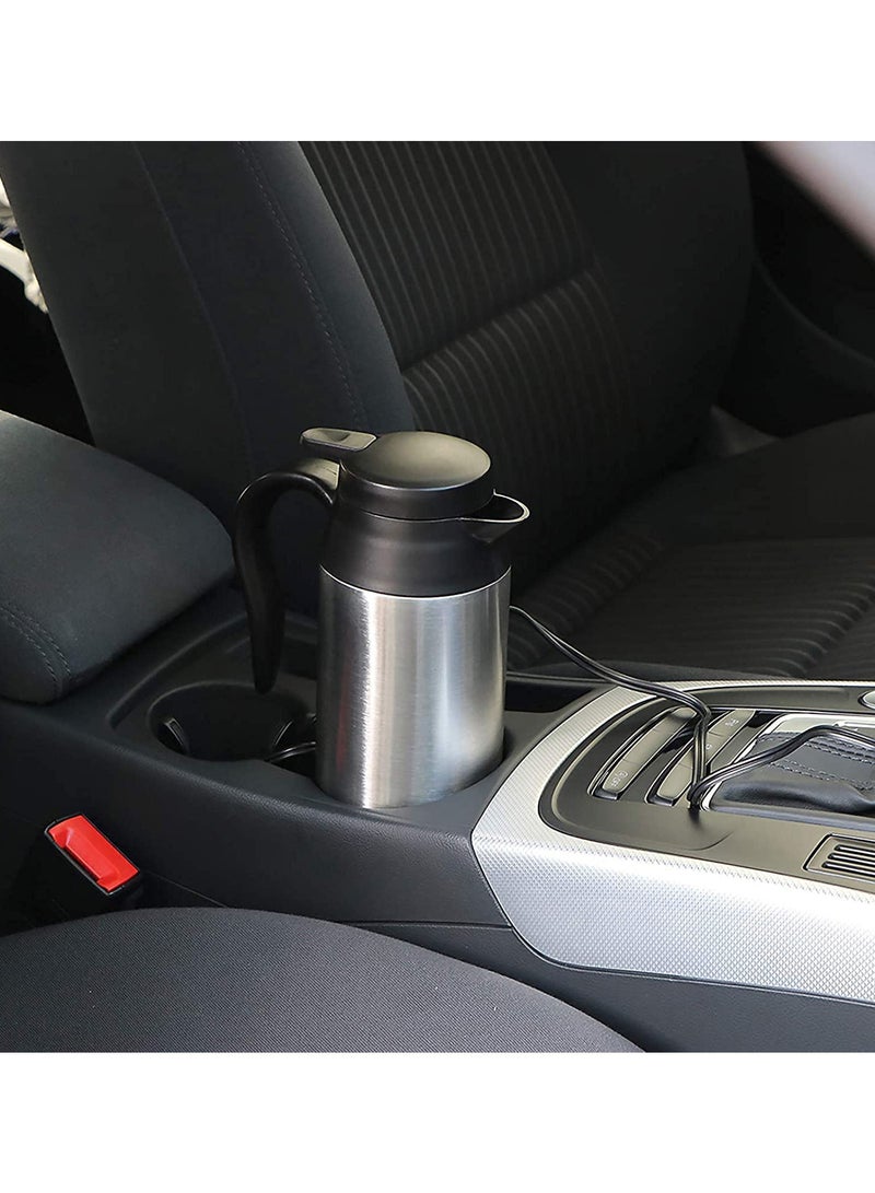 Car Kettle Boiler Heating Travel Cup Stainless Steel Mug Car Coffee Cups Warmer with DC 12V Charger - Image 4