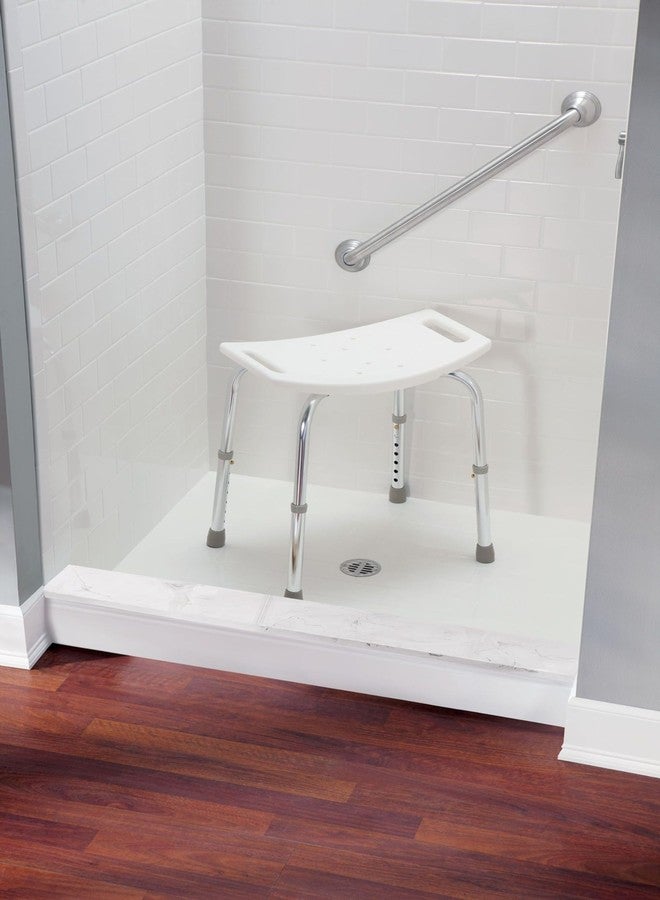 Moen Bath Safety Furniture Glacier Home Care Bath Safety Non-Slip Adjustable Tub and Shower Chair, DN7025 - Image 2