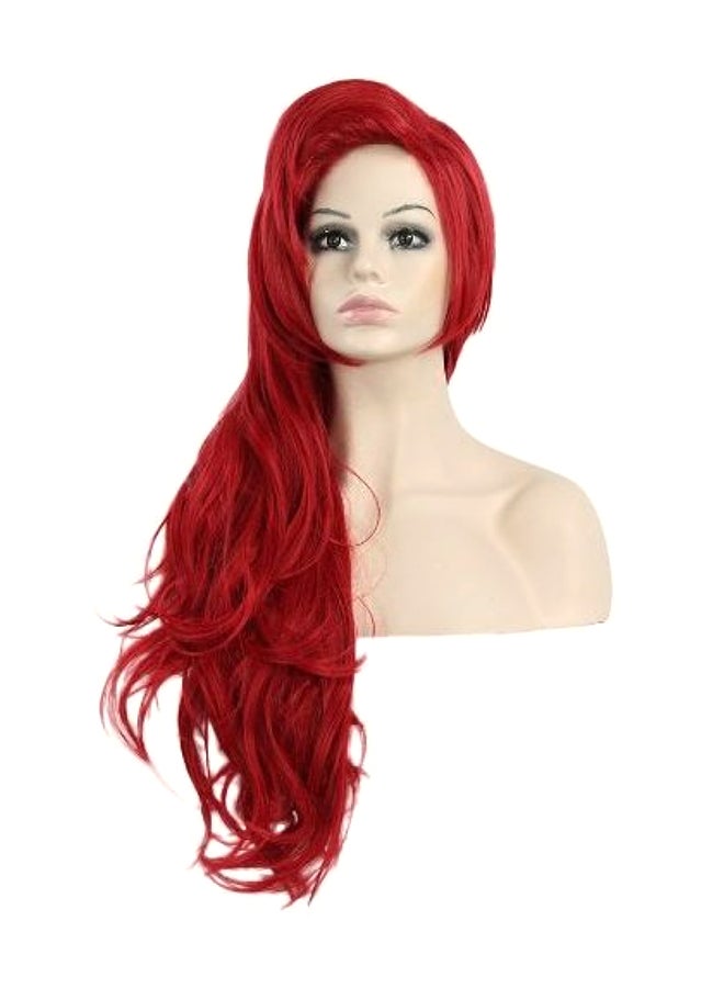 NIBEMINENT Fashion Wavy Ariel Prince Anime Cosplay Wigs Red - Image 1
