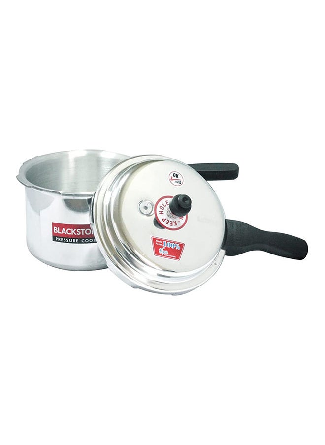 BLACKSTONE 7.5Liters Pressure Cooker, Aluminum Pressure cooker for Kitchen with Outer Lid 7.5Ltr Silver 7.5L  - Image 4