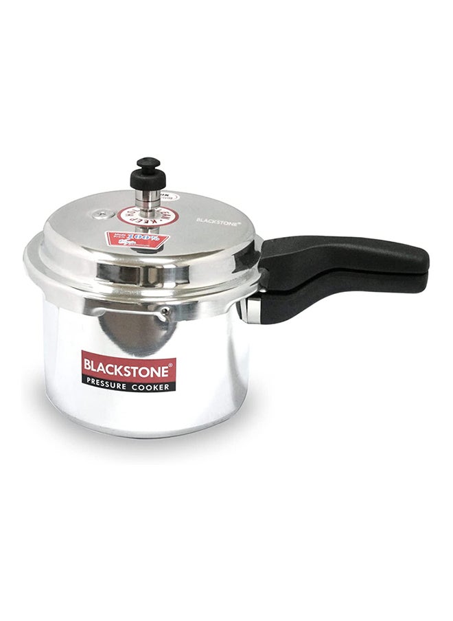 BLACKSTONE 7.5Liters Pressure Cooker, Aluminum Pressure cooker for Kitchen with Outer Lid 7.5Ltr Silver 7.5L  - Image 1