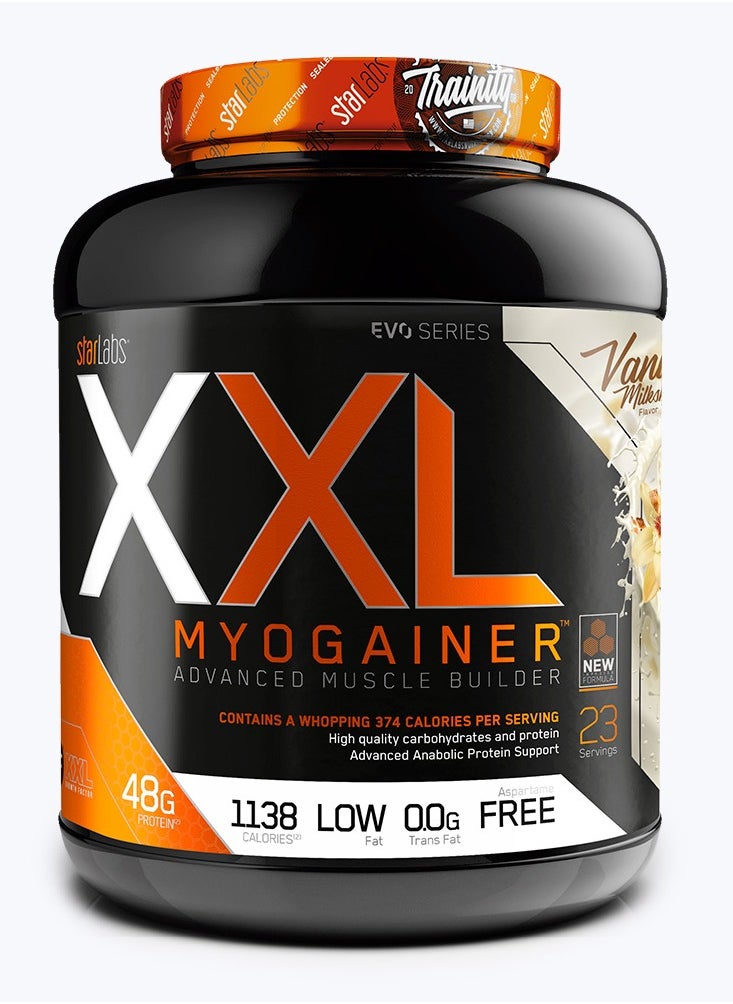 starlabs - Starlab Nutrition XXL Myo Gainer Vanilla Flavor 48g protein (23 Servings) 2.27kg - Image 1