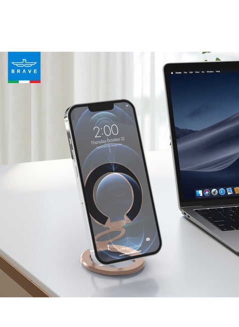 Gym Magnetic Phone Holder Mount For MagSafe[All Metal]Dual Magnetic Phone Holder For Gym Accessories