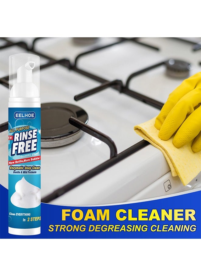 EELHOE Rinse Free Cleaning Spray，Kitchen Heavy Oil Stain Foam Cleaner Rinse Free Foam Cleaner Stainless Steel Surface Cleaners Specialty Kitchen Degreaser Cleaner Cooktop Oil Stains Cleaner for Rust-removing Stains 100ml  - Image 4