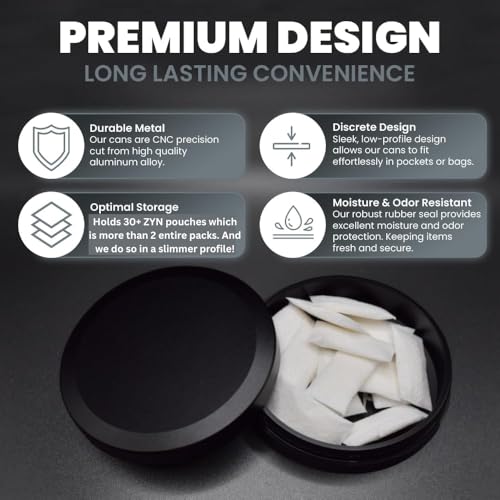 TYNZZ ZYN Metal Can | Metal Zyn Container | Pouch Container | Small Storage Tin - Image 3
